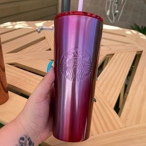Price is FIRM Pink to red Ombre tumbler